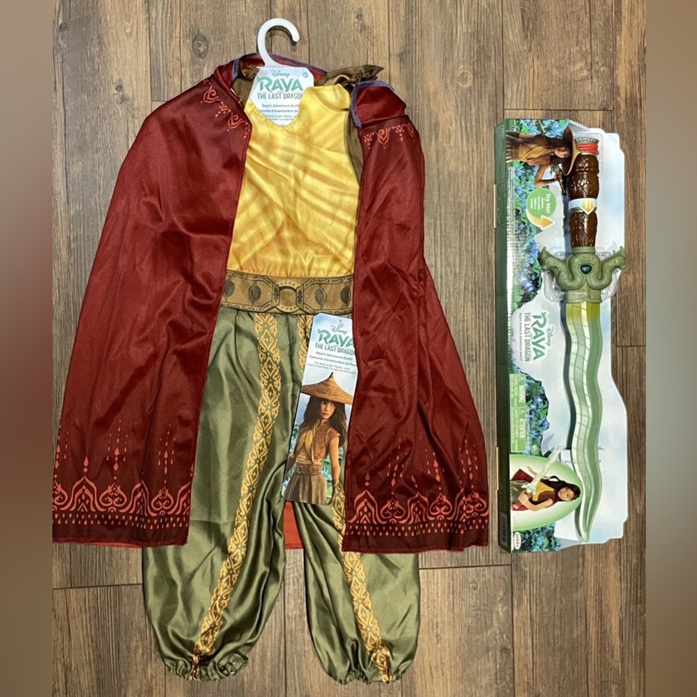 Disney Raya Girls Halloween Costume with Light-up Sword